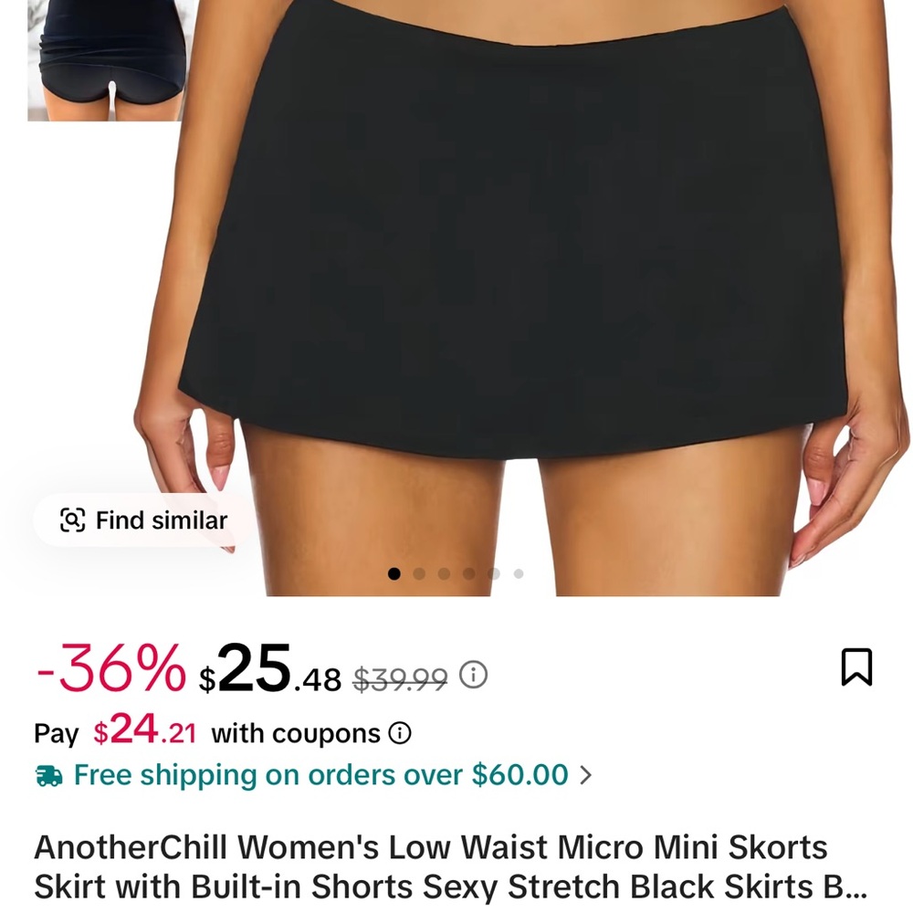 Women's Black Mini Skirt